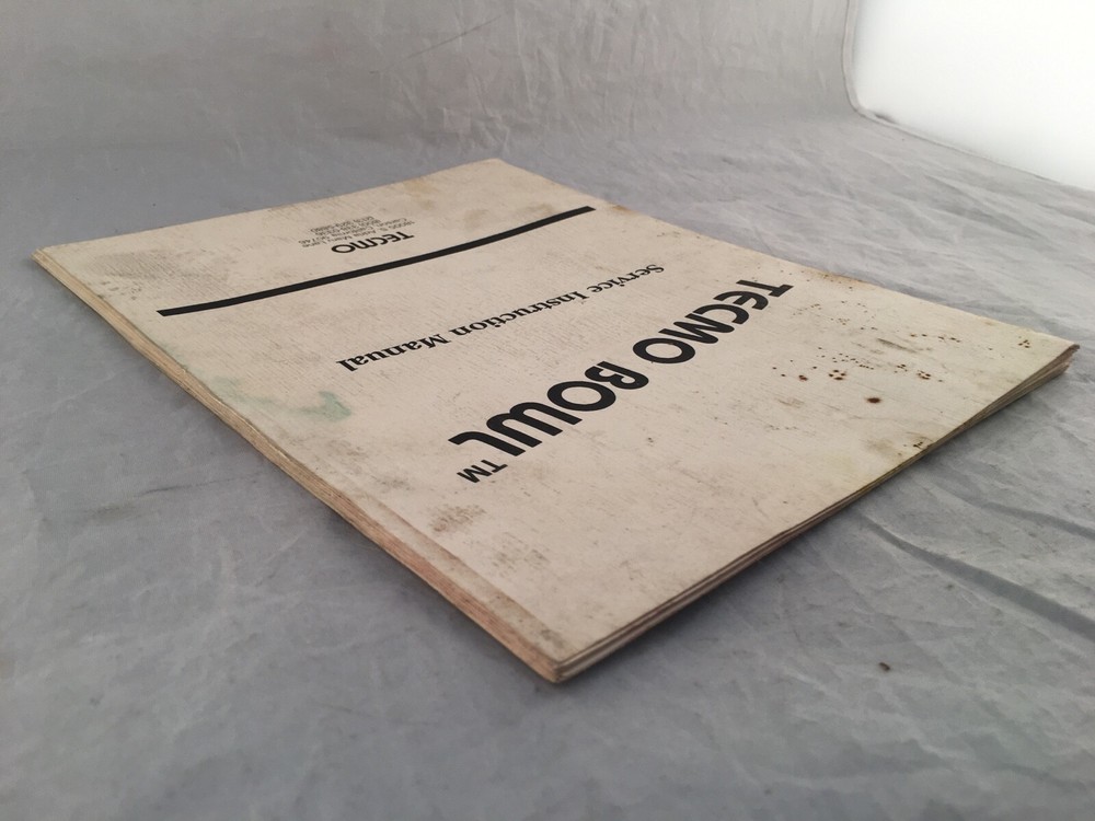 Tecmo Bowl Service Instruction Manual