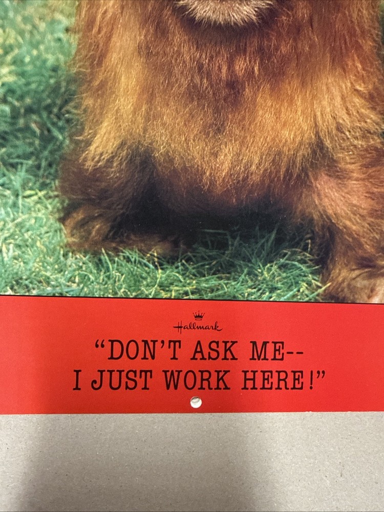 Hallmark 1986 Don’t Ask Me I Just Work Here Calendar