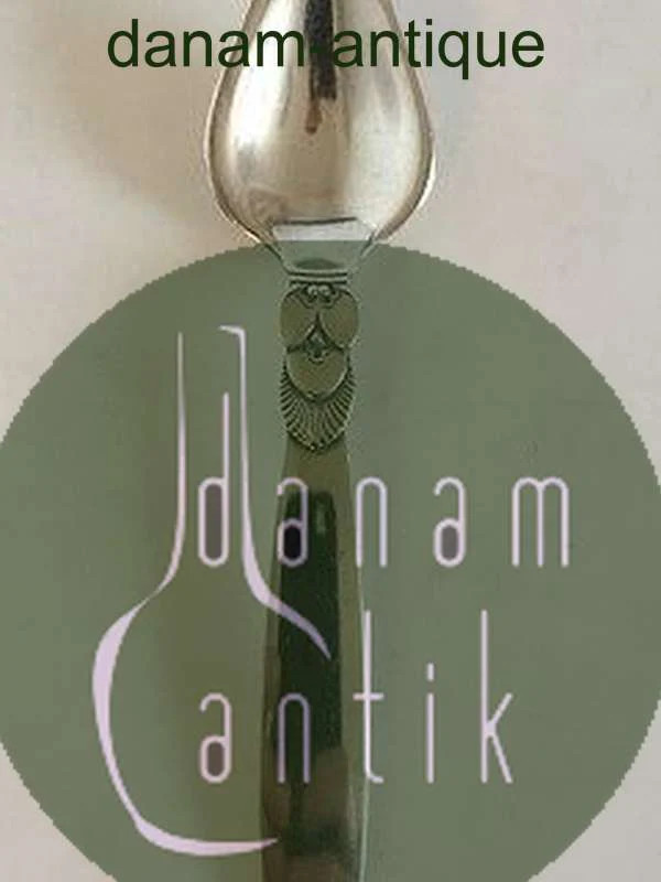 Georg Jensen Cactus Sterling Silver Triangular Fruit Spoon No 075