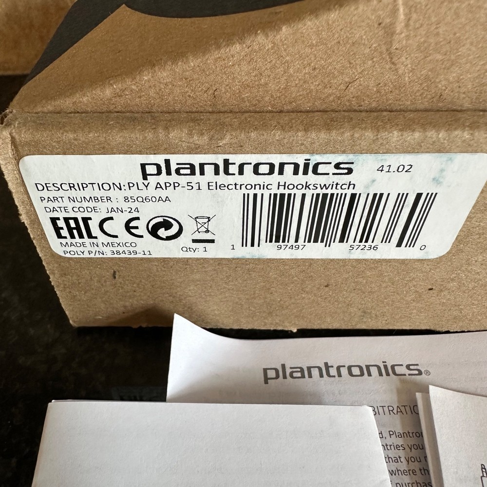 NEW Poly Plantronics Electronic Hook Switch Cable Cord APP-51 Remote Desk Phone