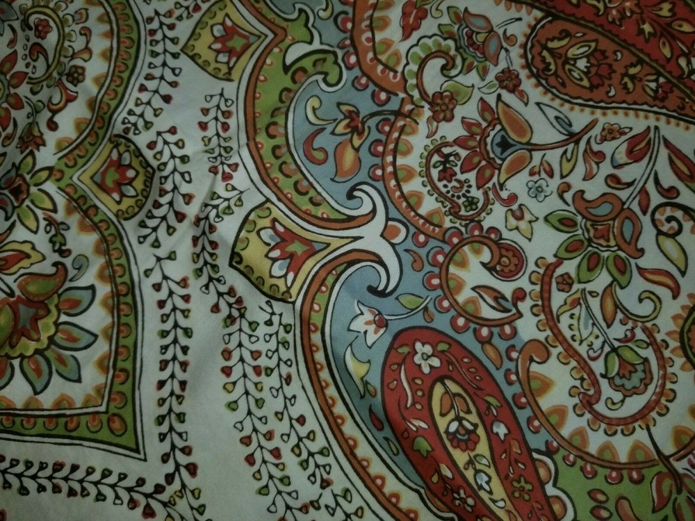 Echo "Rusty Orange Paisley" Standard Sham