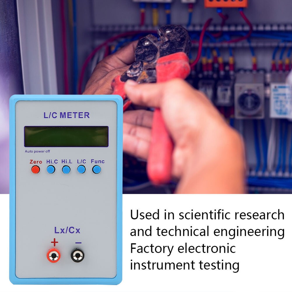Inductance Capacitance Meter Handheld L/C Meter Electric Multimeter LC‑200A