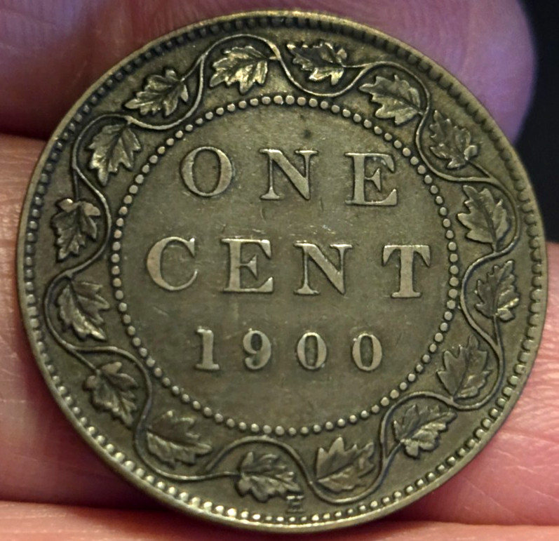 1900 H Canada Queen Victoria One 1 Large Cent.