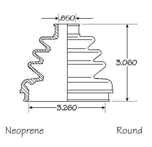 Front Outer CV Boot Repair Kit for Eagle Medallion 1988-1989 (see chart)