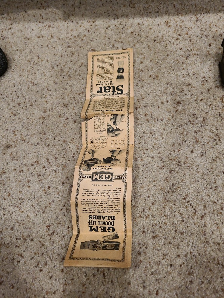 gem De luxe deluxe Model Safety Razor Box