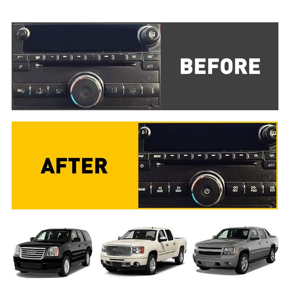 For GMC Acadia SLE Denali 2006-2012 AC Climate Control Button Repair Sticker EOA