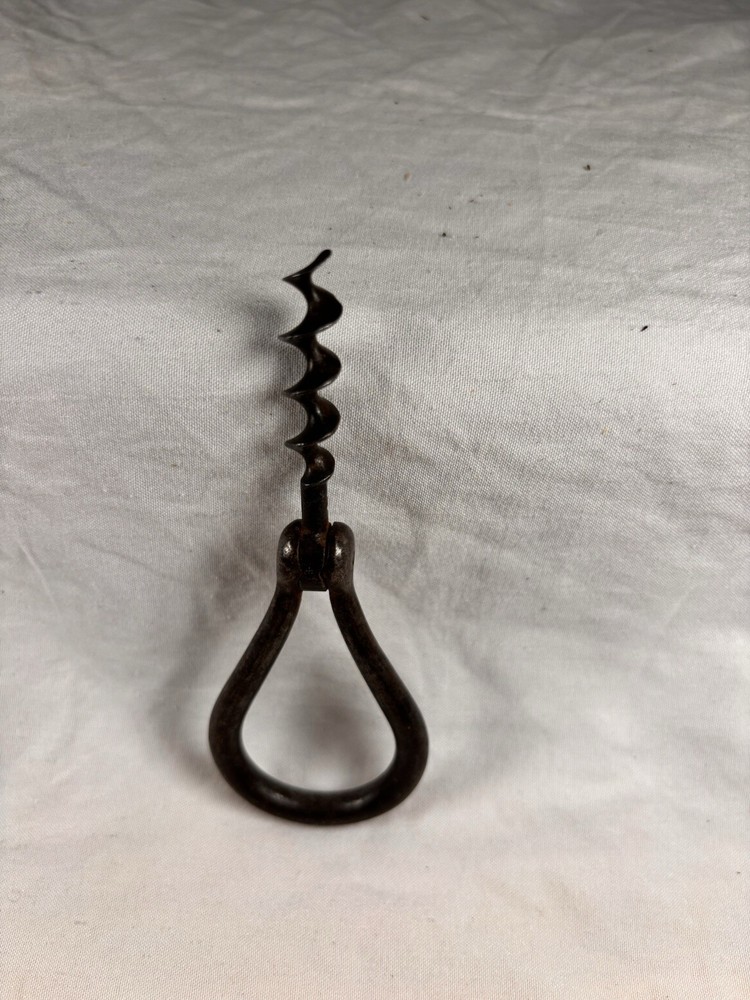Antique 1800's Folding Iron Travel Corkscrew