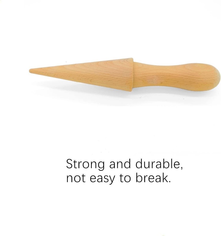 Cone Roller, Waffle Shaper Pizzelle Wood