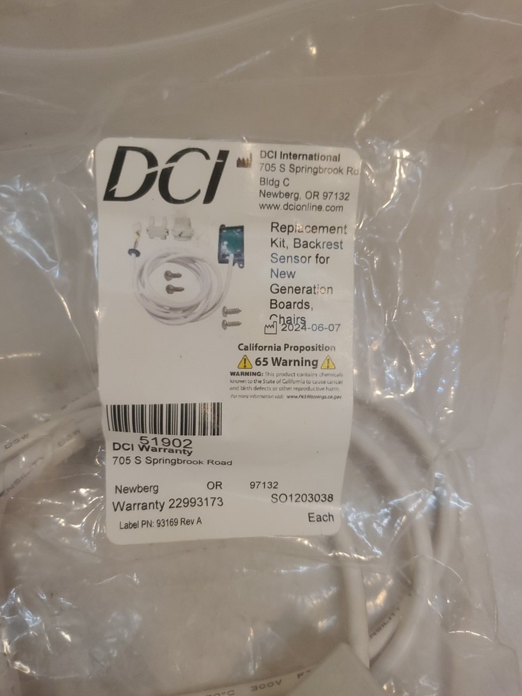 dci Replacement kit back rest sensor for new generation boards. #51902