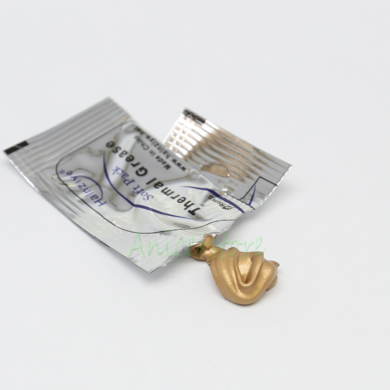 200pcs Gold Soft Pack Silicone Compound Thermal Grease Paste CPU VGA LED Cooling