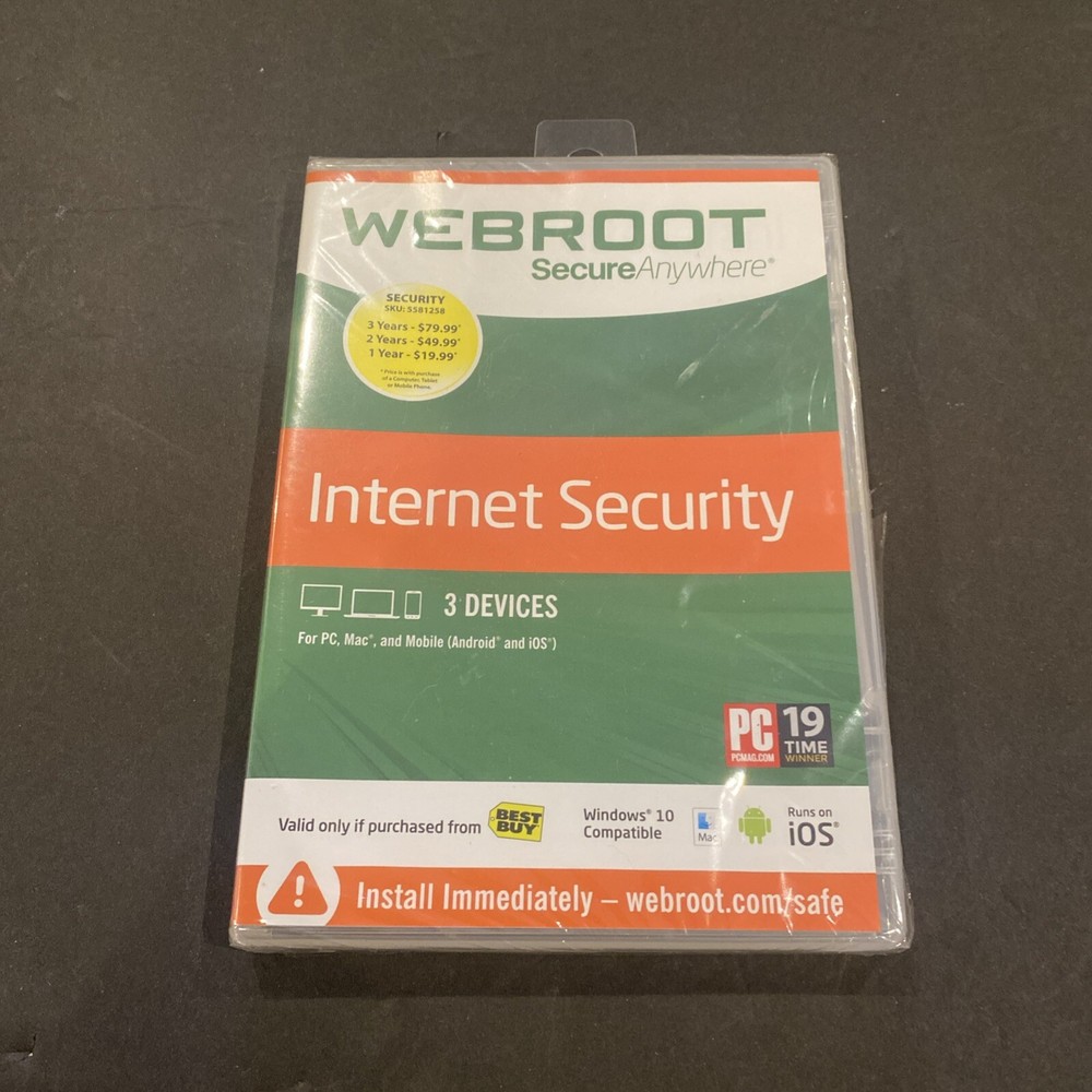 Webroot SecureAnywhere Internet Security - Full Version for Windows & Mac