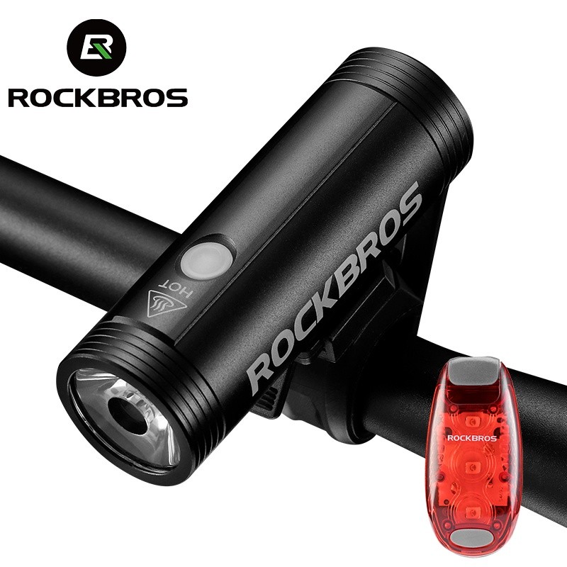 ROCKBROS Bicycle Light Front Headlight 5 Modes & Back Taillight,USB Rechargeable