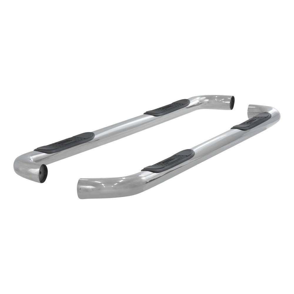 Step Bars 3 in. Diameter Stainless Steel Polished Ford Pair