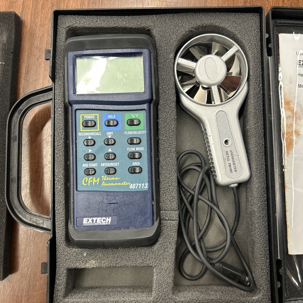Extech 407123 Heavy Duty Hot Wire Thermo Anemometer