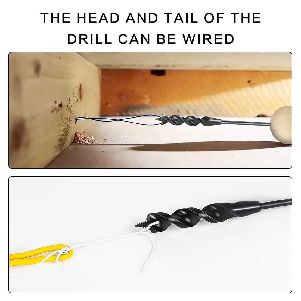 Flexible Drill Bit for Wire Pulling with Guide Ball Kit,3/4 54 in. (4.5 FT)