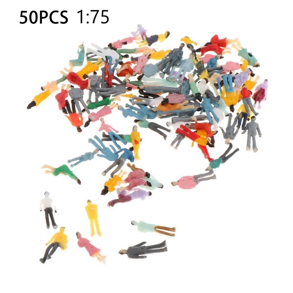 Accessories People Model 50Pcs Figures Multicolor Scale Passenger Railway