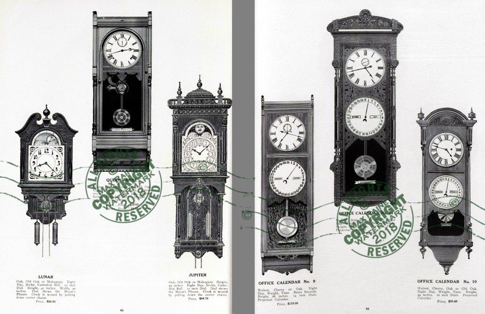 Seth Thomas Clock Co 1907 CATALOG Antique Time Pieces 100s Samples mantel + more