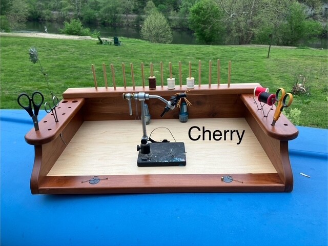 fly tying work station in Cherry