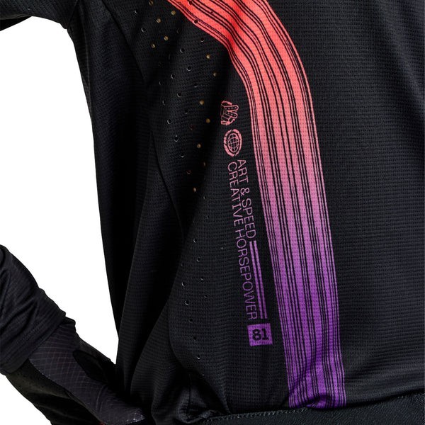Troy Lee Designs SE Pro Jersey - Stripes Black/Multicolor - Medium