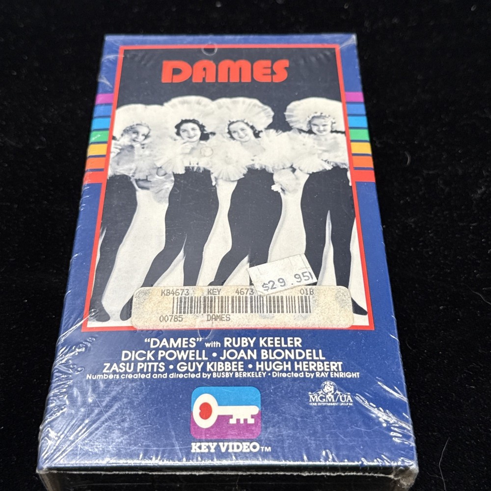 Dames With Ruby Keeler Key Video Betamax