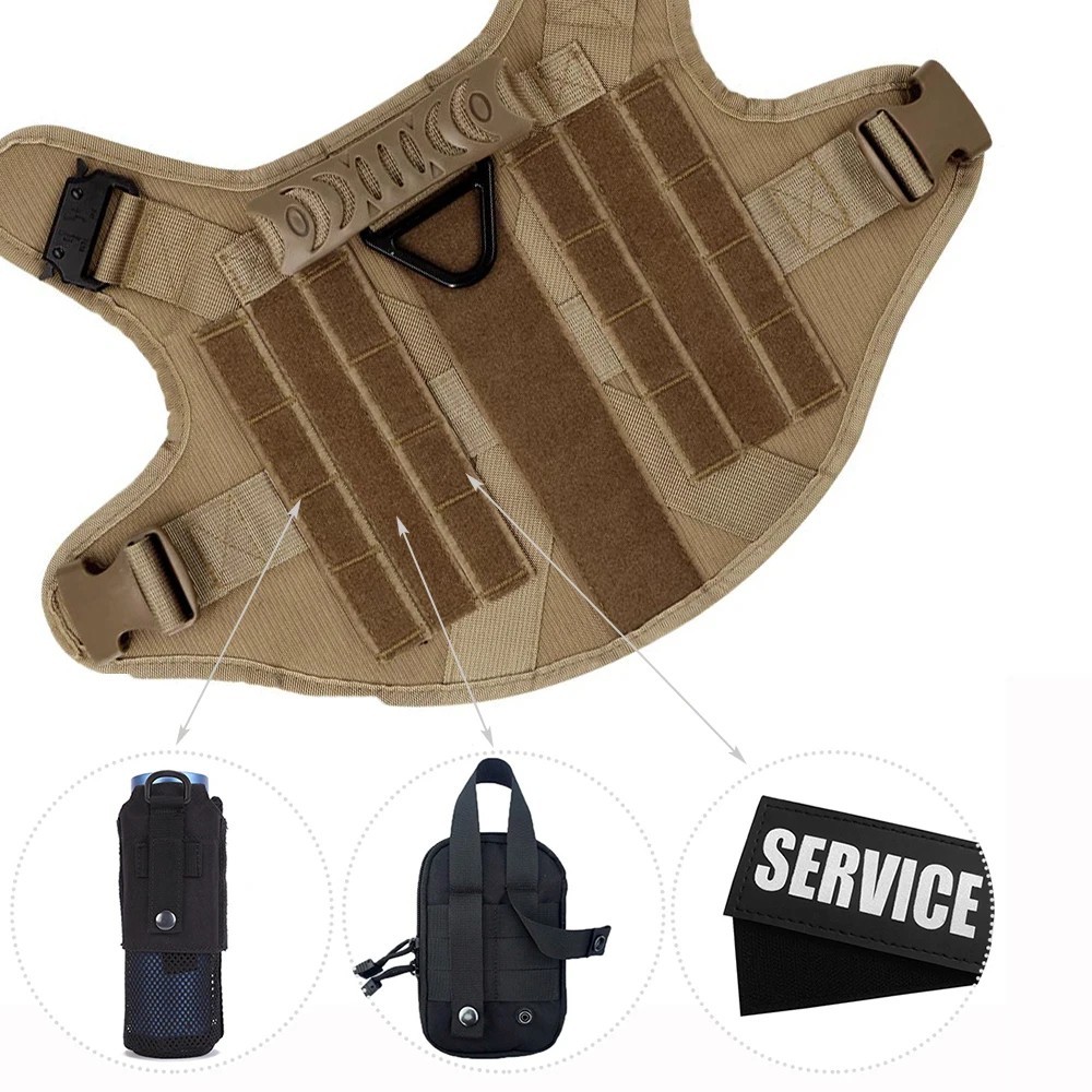Large Dog Harness & Leash Set Training Walking Vest for German Shepherd