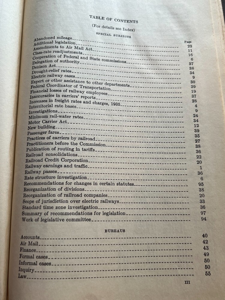 49th Annual Interstate Commerce Commission Report - 1935