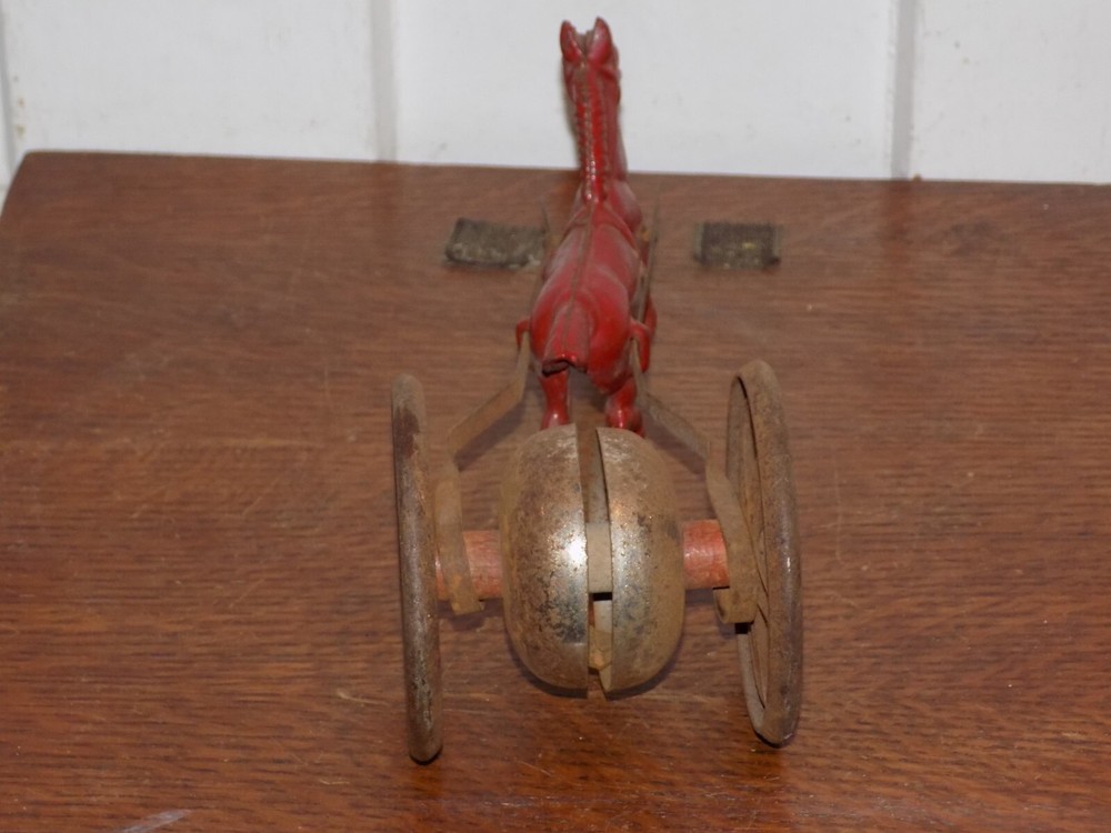 Vintage Horse and Bell Pull Toy