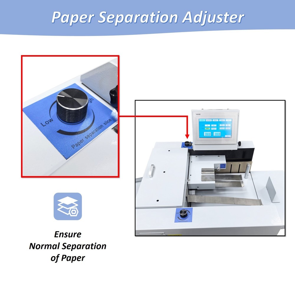 13 inch Fully Automatic Scoring Paper Cutter Creasing Machine Digital Touch 110V