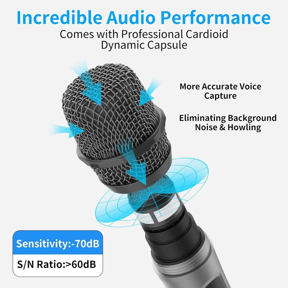 Professional Wireless Karaoke Microphone Set