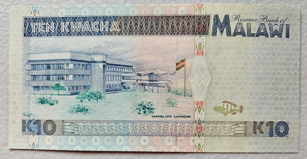 Malawi 10 Kwacha 1995 Unc
