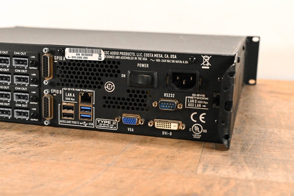 QSC Q-SYS Core 250i Integrated System Processor CG01H55
