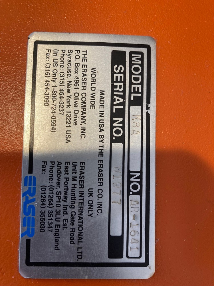 14911 Eraser K8A wire stripper no:AR1641