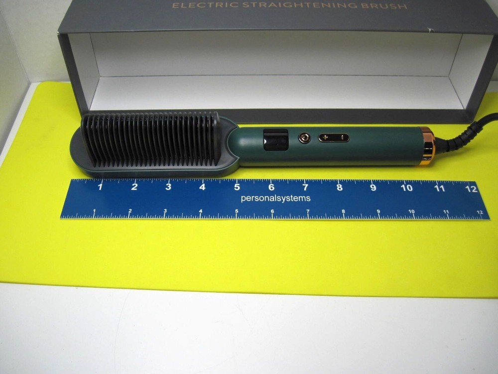 Electric HairStraightener Brush with Adjustable Controls