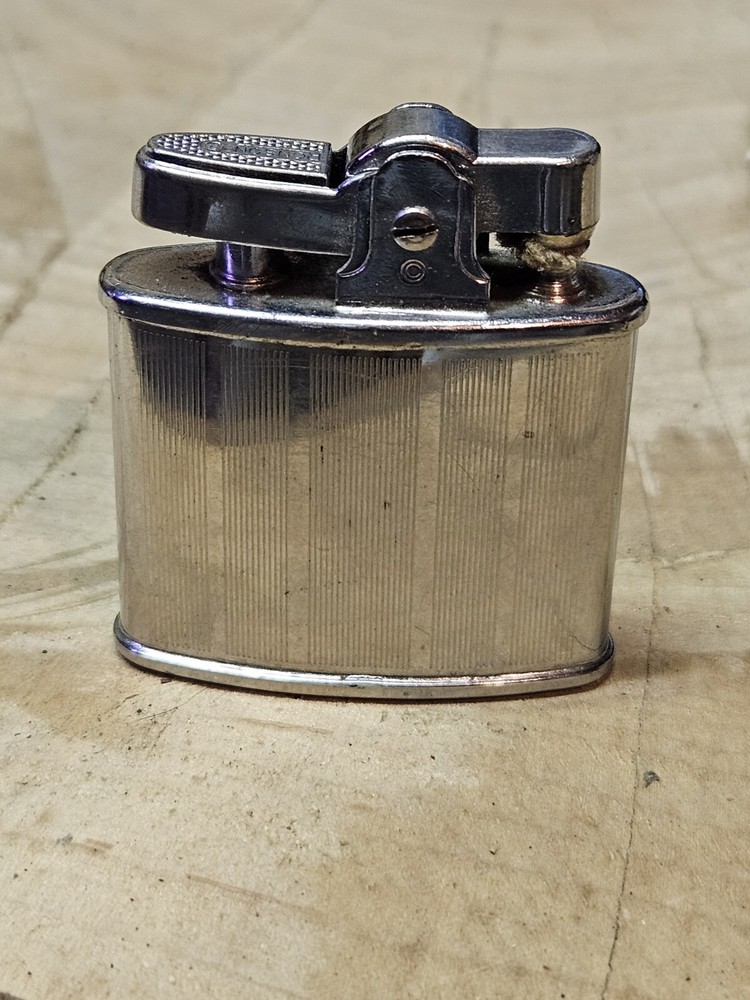 Vintage Ronson Lighter brushed Silvertone Standard Engraved - Untested
