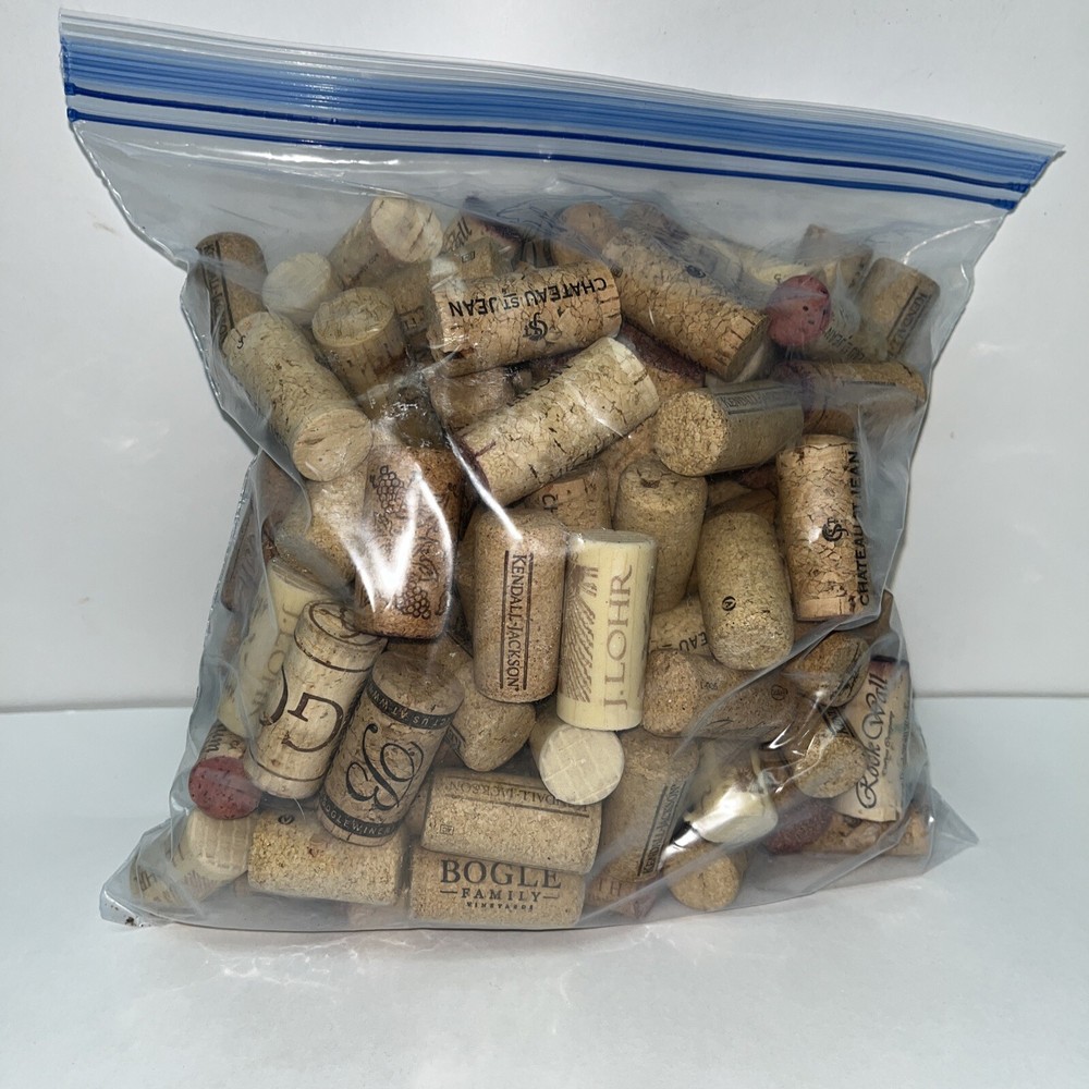 Lot 120 Wine corks Mixed Bag Mostly Natural Crafting