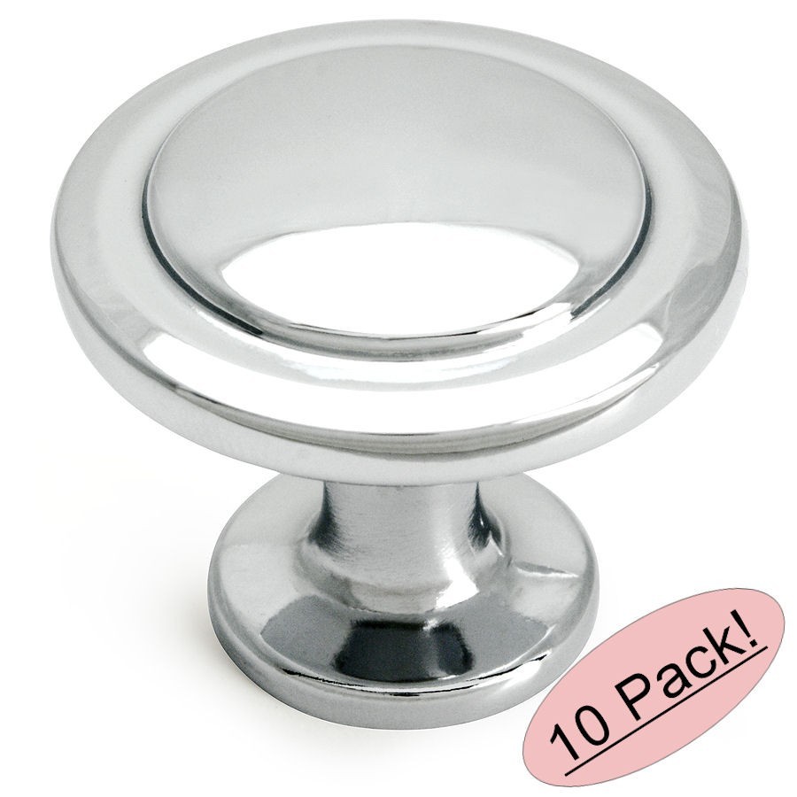 *10 Pack* Cosmas Cabinet Hardware Polished Chrome Knobs - #5560CH