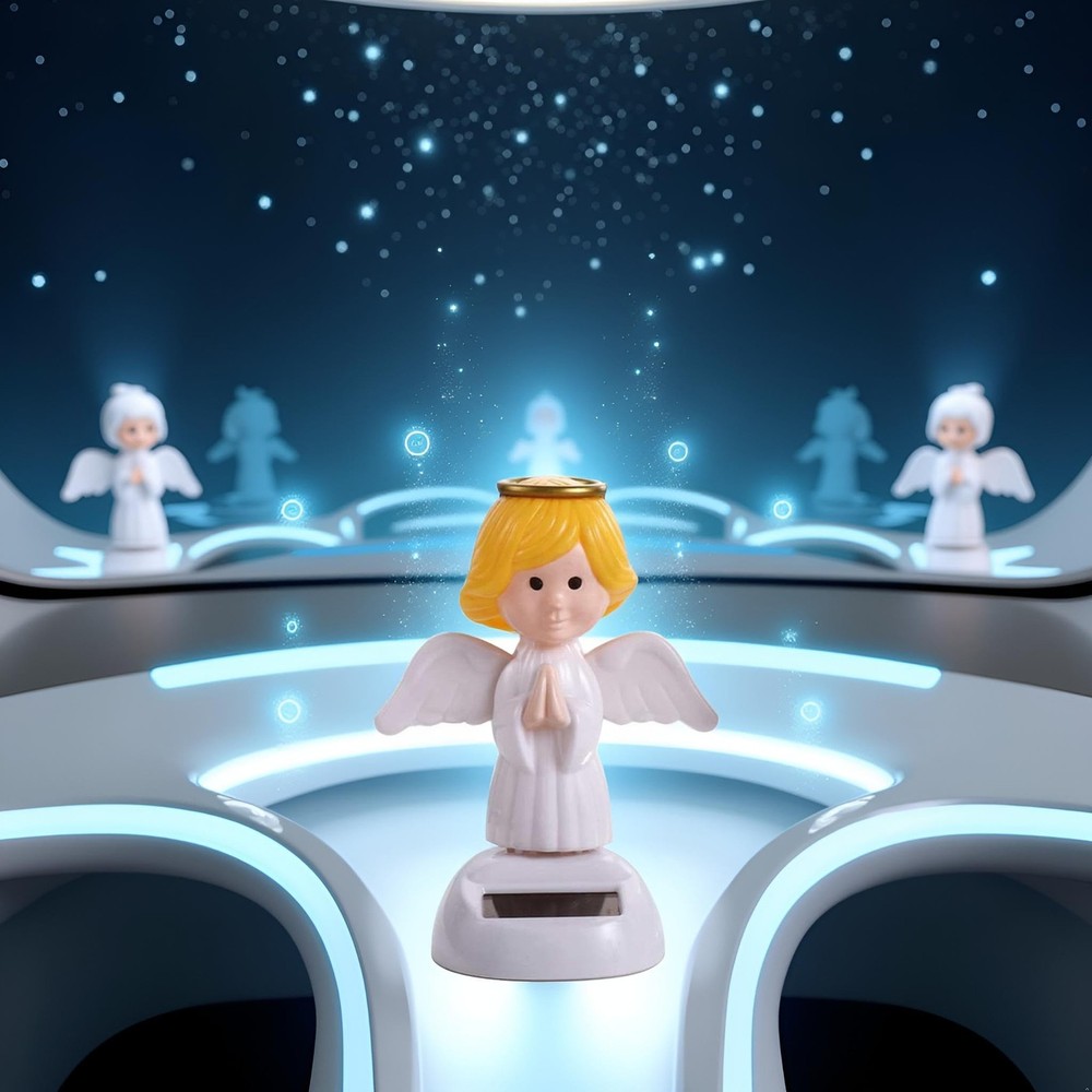 White Solar Powered Dancing,Angel Dancing Figures,Solar