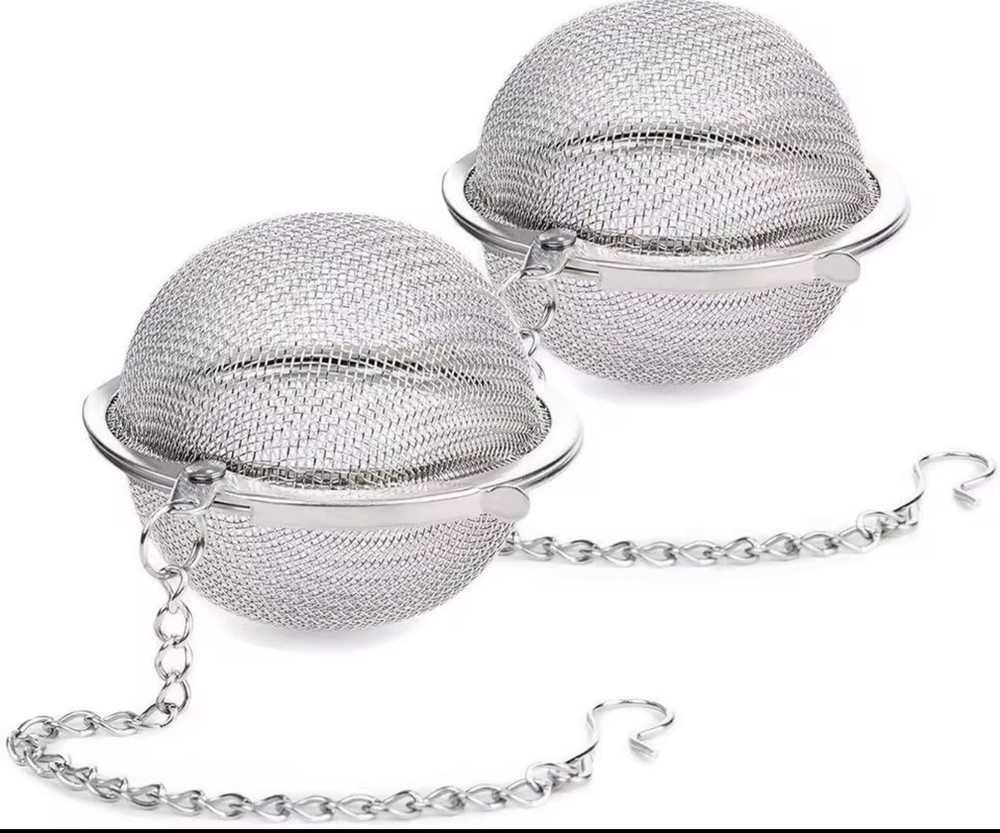 2PCS Stainless Steel Mesh Tea Infuser, 2.1 Inch Tea Ball, Strainer Tea Diffuser,