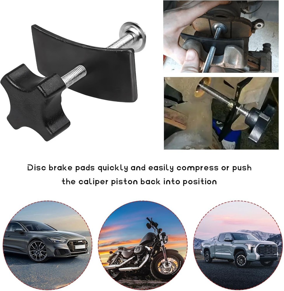Heavy Duty Brake Caliper Piston Compressor Tool T-Shape Universal Brake Sprea...