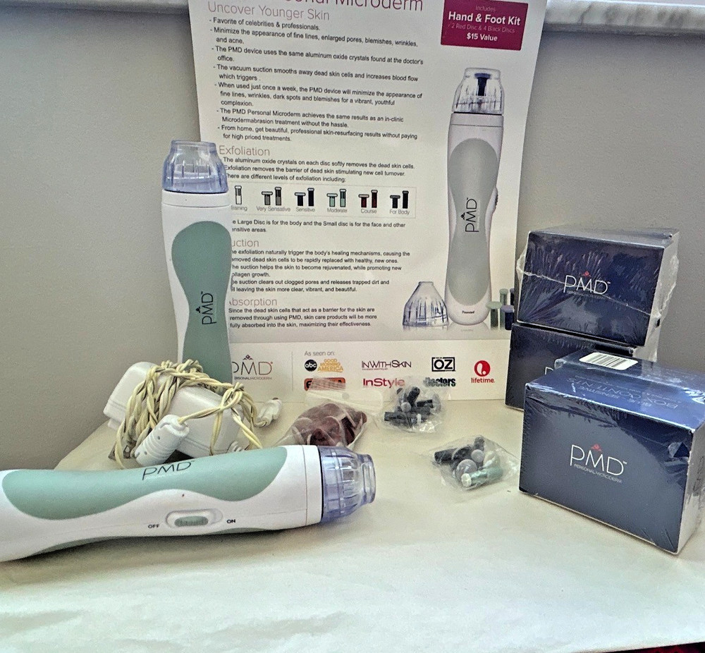 PMD PERSONAL MIRCODERM CLASSIC TWO DEVICES WITH MANY REPLACEMENTS
