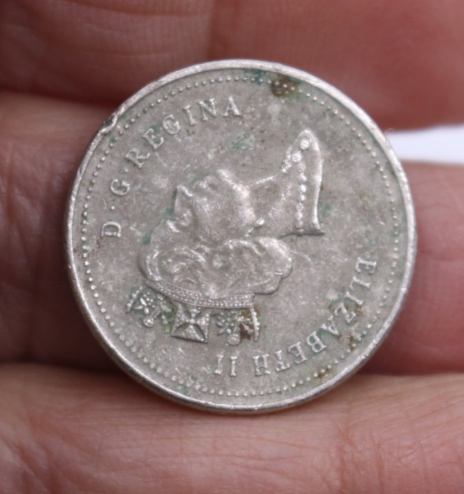 Canadian 5 five-cent coin Elizabeth II 1998