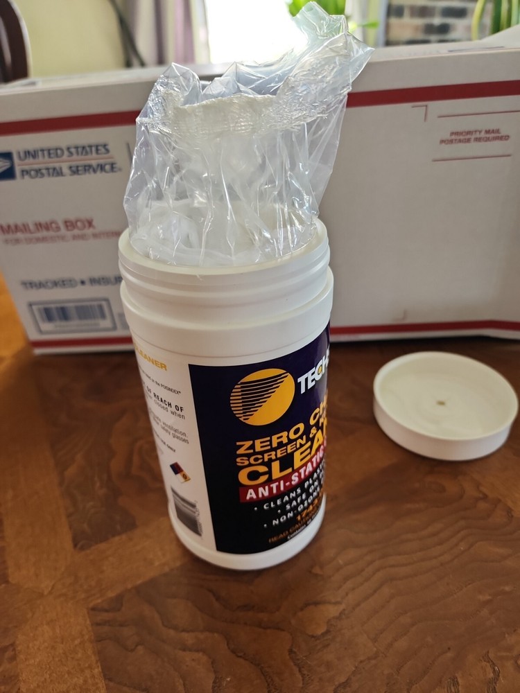 Techspray 1743-DSP Zero Charge Screen/Keyboard Cleaner Wipes NIP Priority Ship