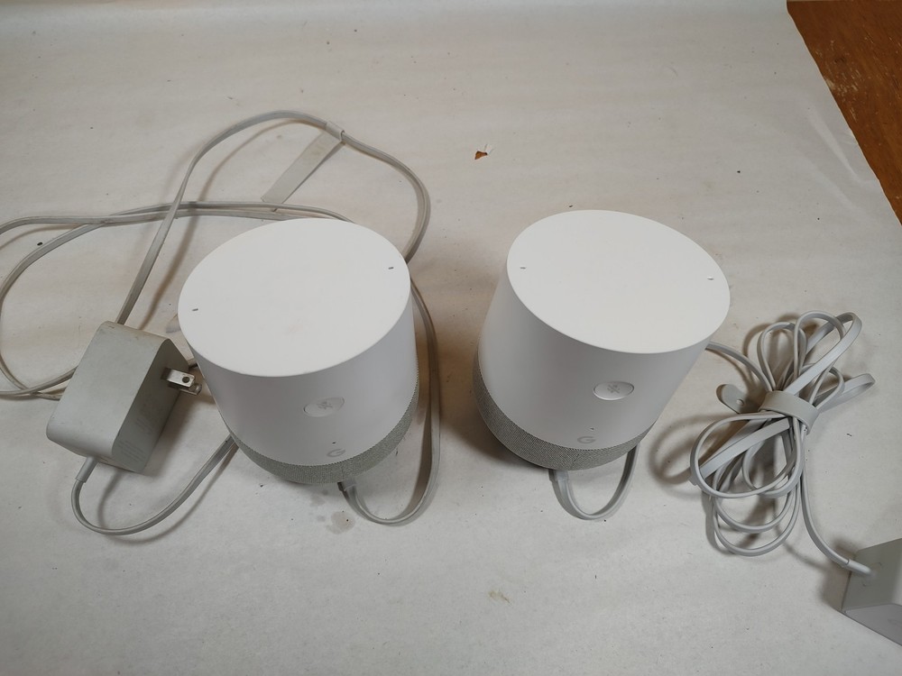 Pair of Google Home Smart Speakers Model: Home