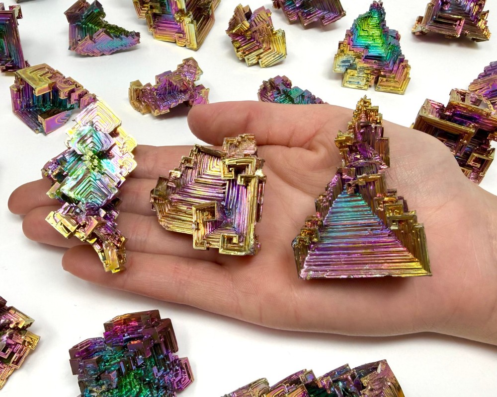 LARGE Bismuth Crystals / Iridescent Rainbow Bismuth Specimens - Choose Size