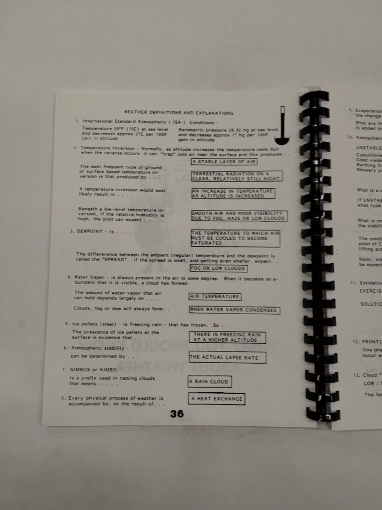 Flight Tech, Inc. Private Pilot Course Manual 1984, -Original