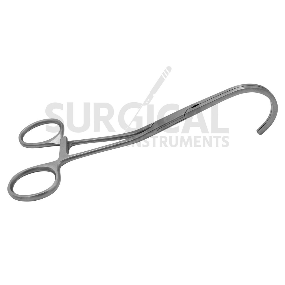 DeBakey Atraumatic Multi-Purpose Clamp 6.75'' Curved Vascular German Grade