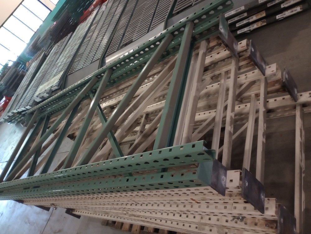 Used Warehouse Racking Uprights/grid - 8 ft tall by 3 ft wide