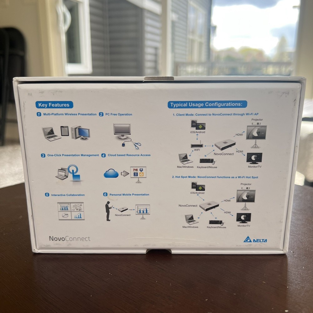 New Delta NovoConnect B360 Wireless Presentation and Collaboration System