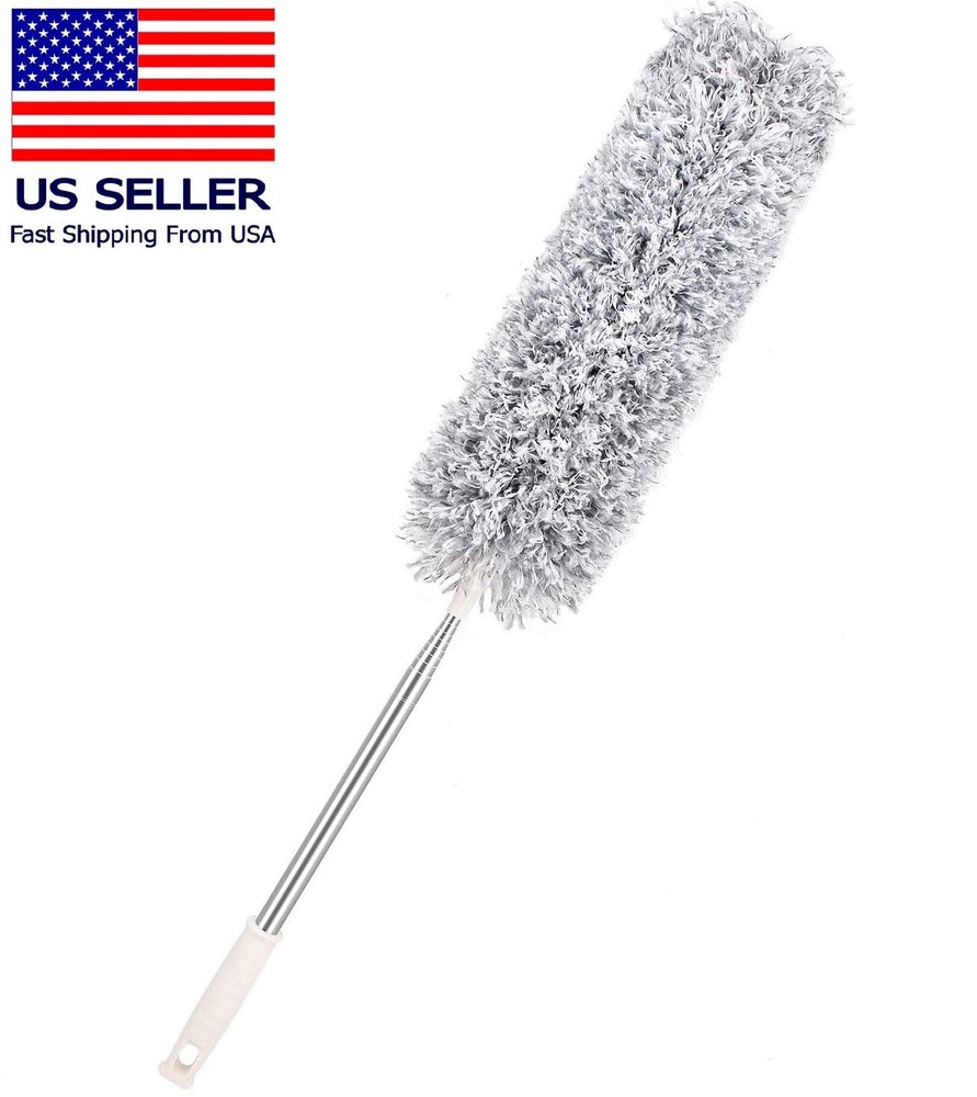 Duster with Extension Pole Bendable Head Extendable Duster for Fan High Ceiling