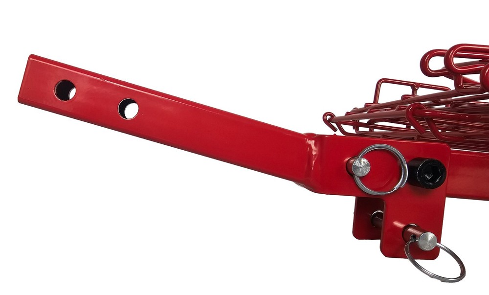 Foldable Folding Scooter Rear Basket for Pride Mobility Scooters: RED
